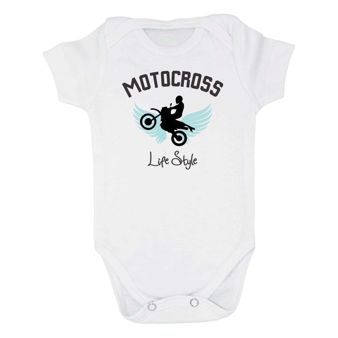 Body Bebê Personalizado Divertido Frases Baby Motocross Tal Pai Tal Filho  Produzido em Material Leve e Confortável