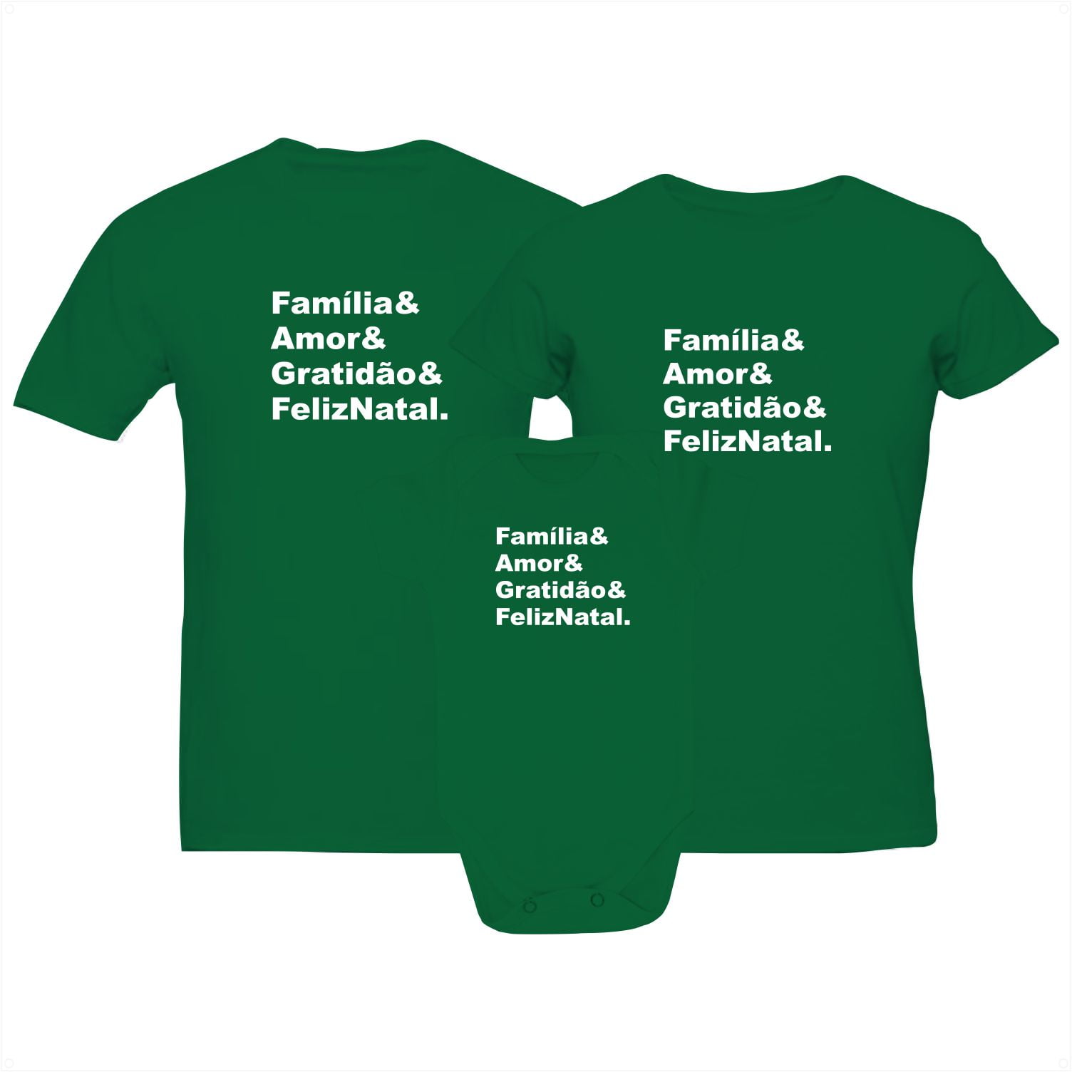 Kit Familia Amor Gratidão Feliz Natal Atelier Bebê Bolê