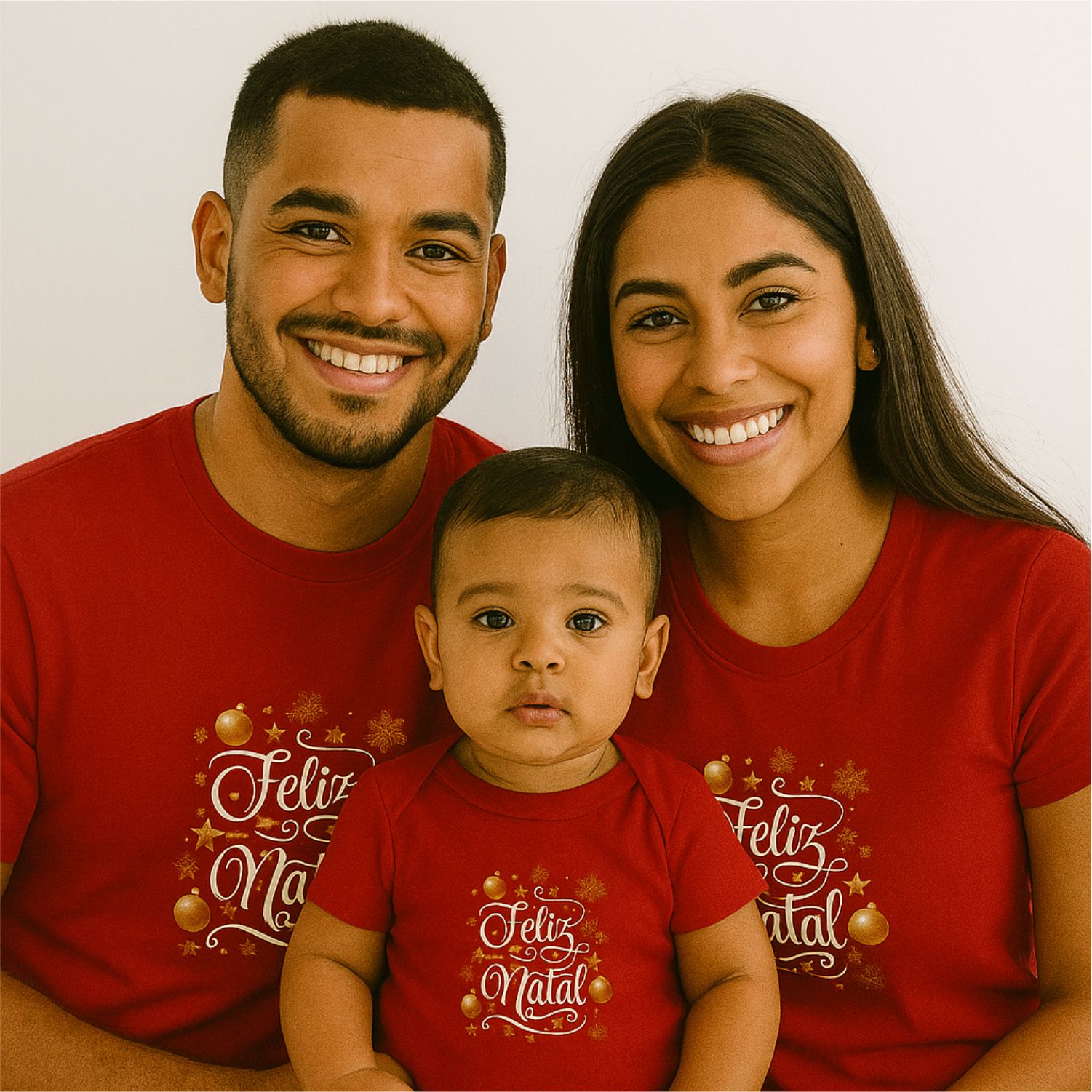 Kit Familia Feliz Natal Luzes