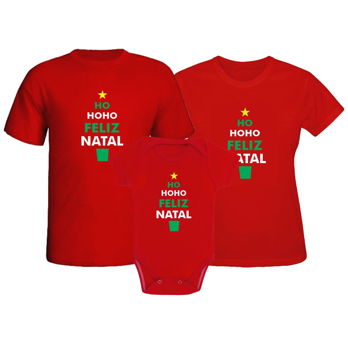 Camiseta Infantil Natal Ho Ho Ho