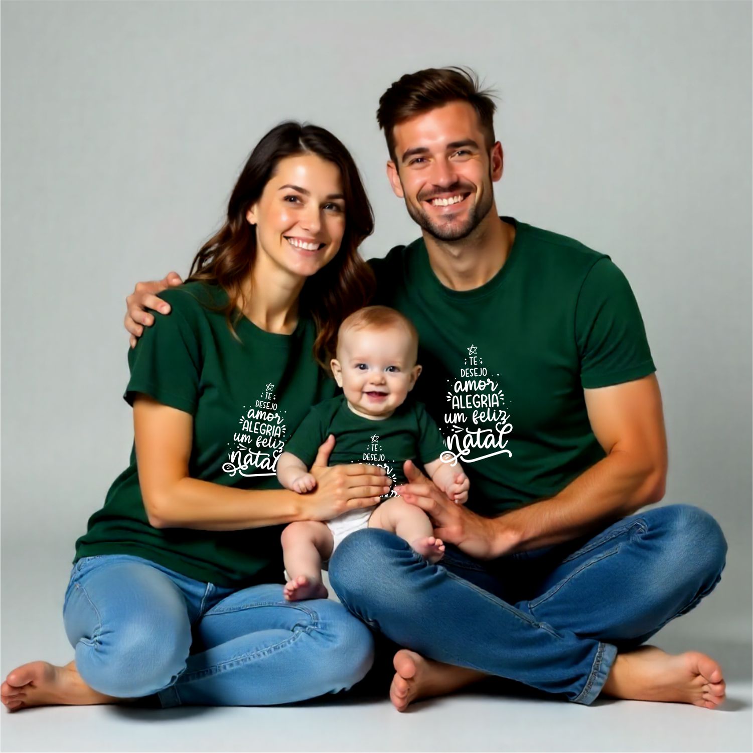 Kit Familia Te desejo Amor Alegria e Feliz Natal