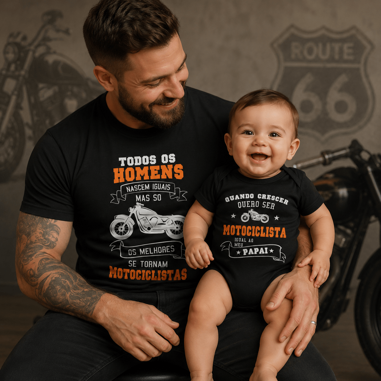 Tal pai tal filho os melhores se tornam motociclistas