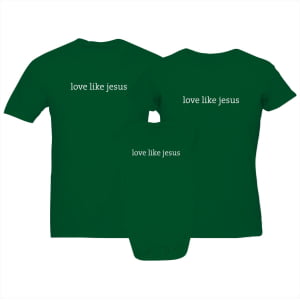 Kit Familia Cristão Love Like Jesus
