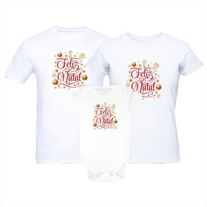 Kit Familia Feliz Natal Luzes