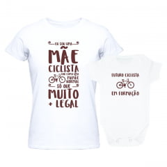 Kit Tal Mãe Tal Filho(a) Mãe Ciclista Muito + Legal