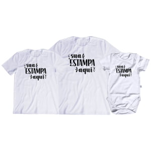 Tal Pai Tal Filhos (as) 3 peças Personalizado